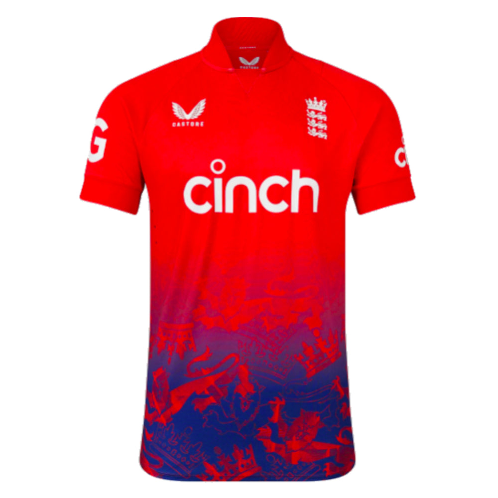 2023 England Cricket T20 Pro SS Jersey (Red)_0