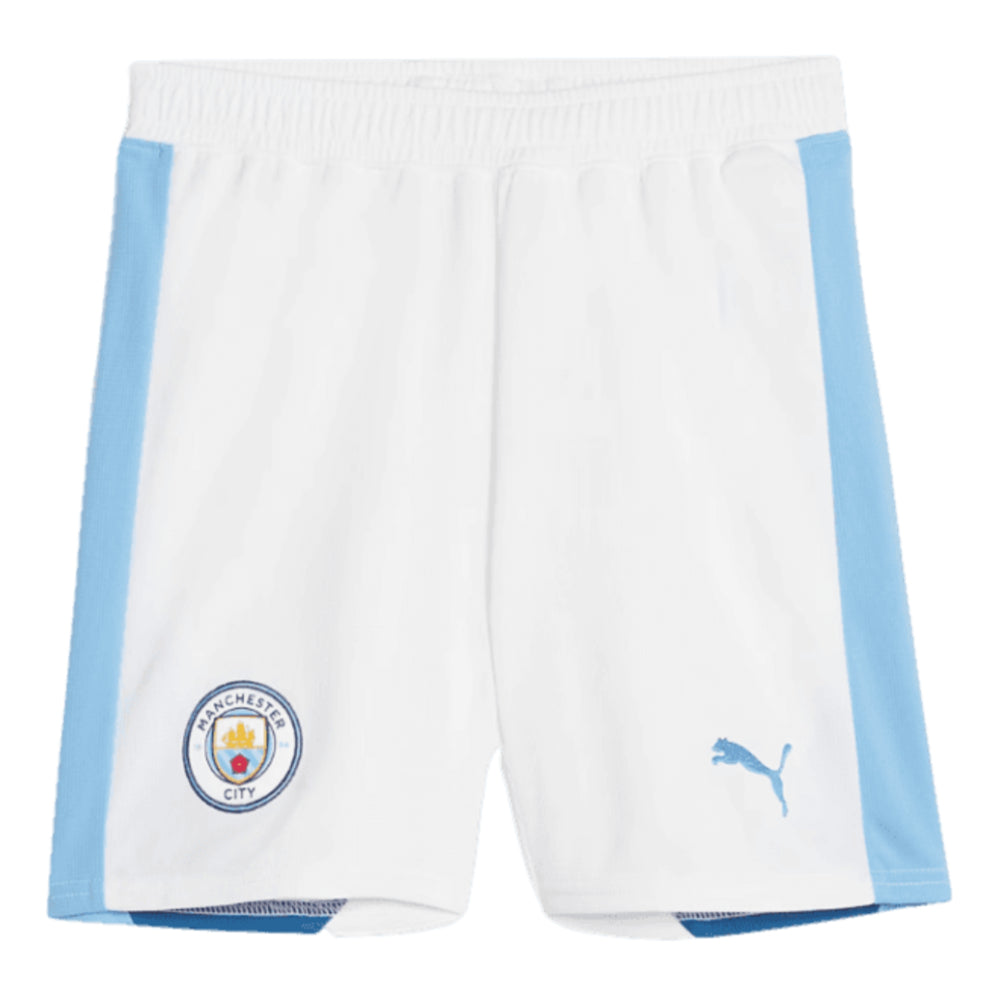 2023-2024 Man City Home Shorts (White) - Kids_0