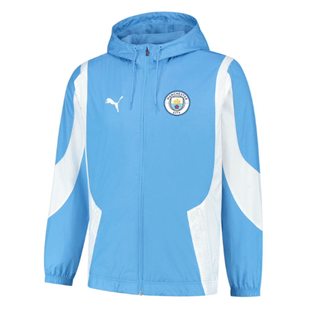 2023-2024 Man City Pre-Match Woven Anthem Jacket (Light Blue)_0