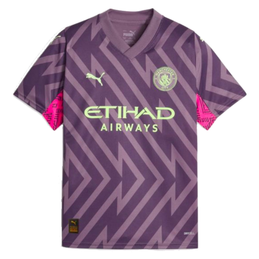 2023-2024 Man City Goalkeeper Shirt (Purple Charcoal) - Kids_0