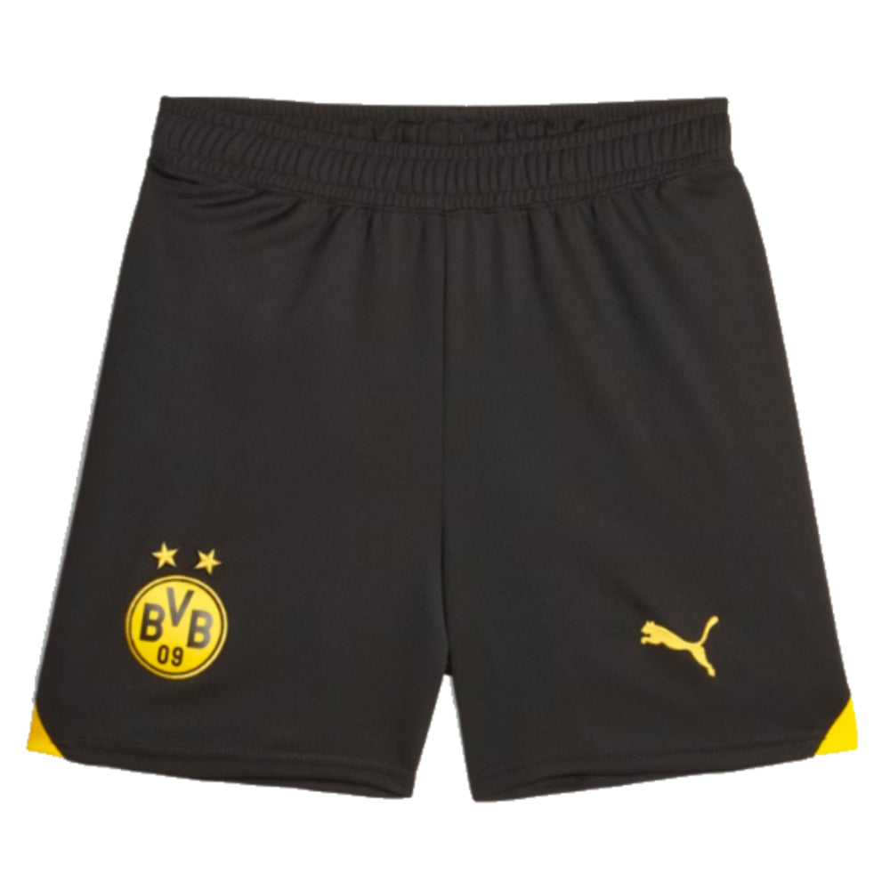 2023-2024 Borussia Dortmund Home Shorts (Black) - Kids_0