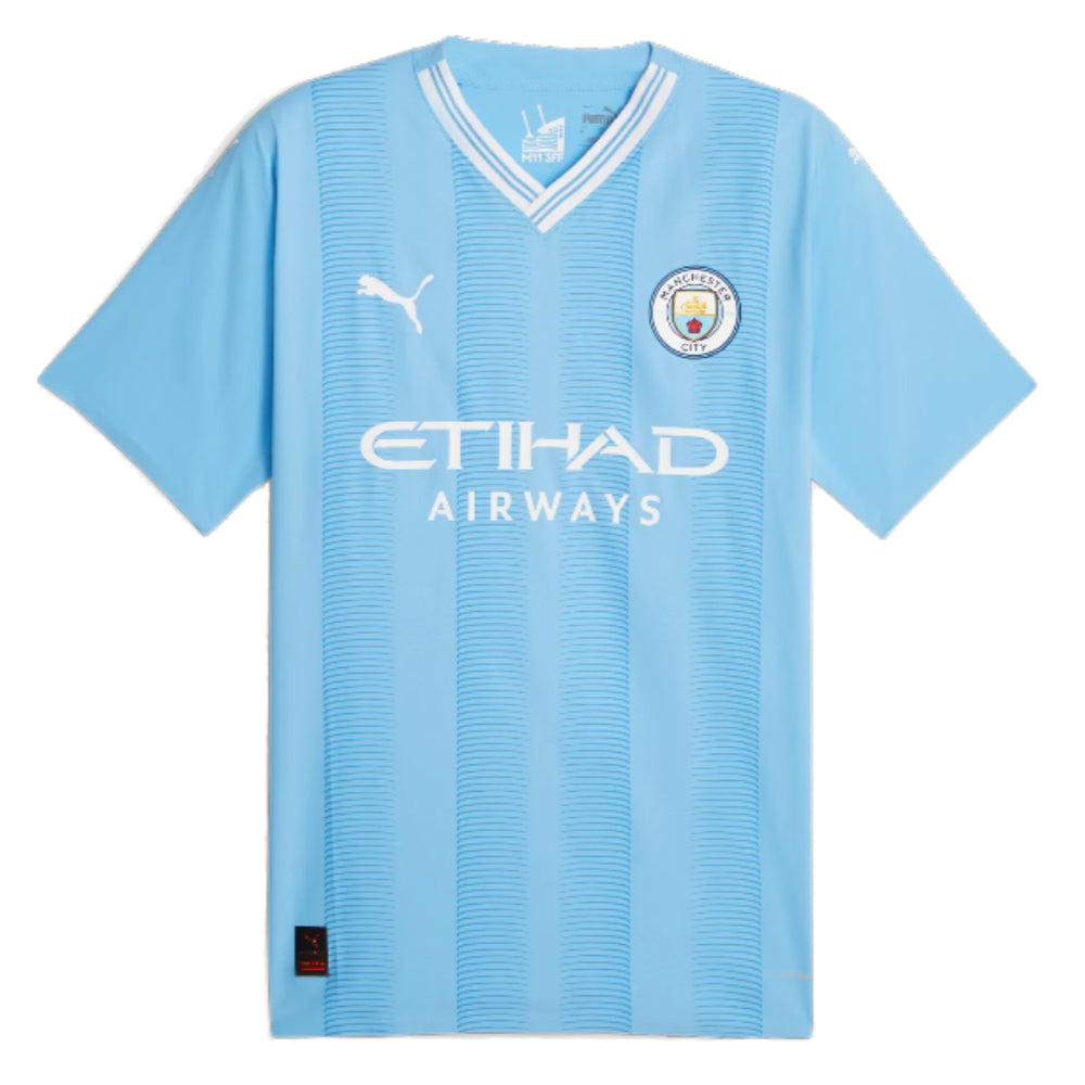 2023-2024 Man City Authentic Home Shirt_0