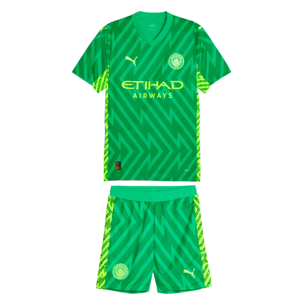 2023-2024 Man City Goalkeeper Mini Kit (Green)_0