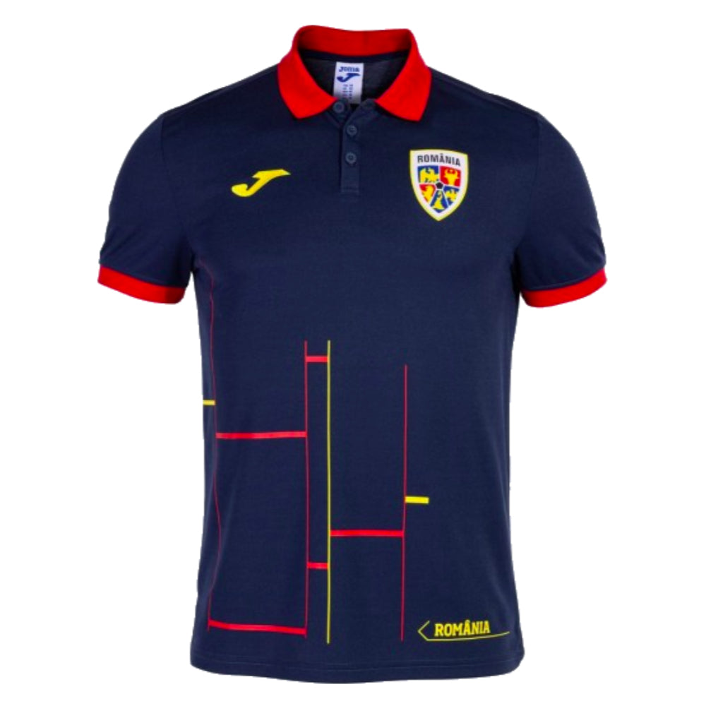 2023-2024 Romania Staff Polo Shirt (Navy)_0