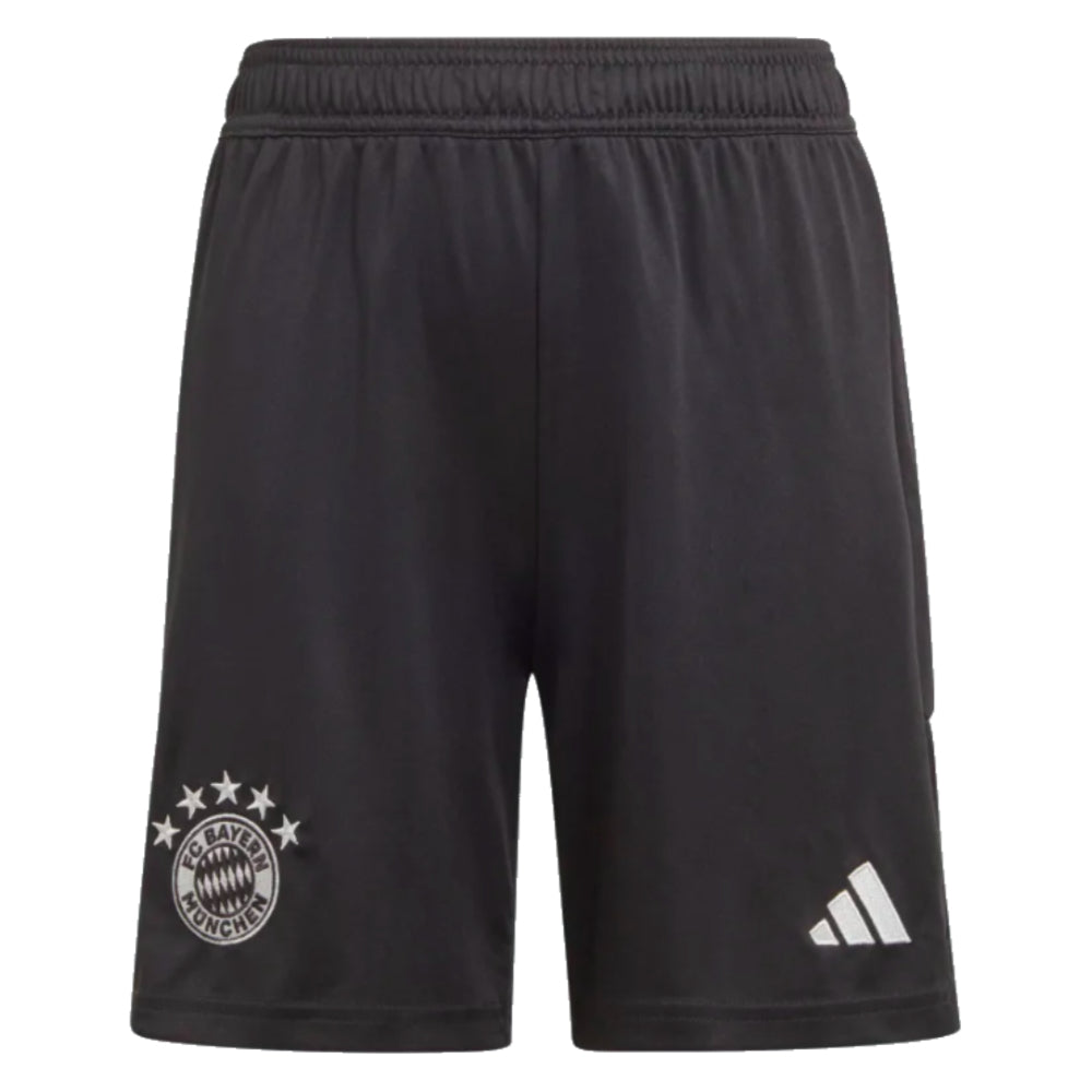2023-2024 Bayern Munich Goalkeeper Shorts (Black) - Kids_0