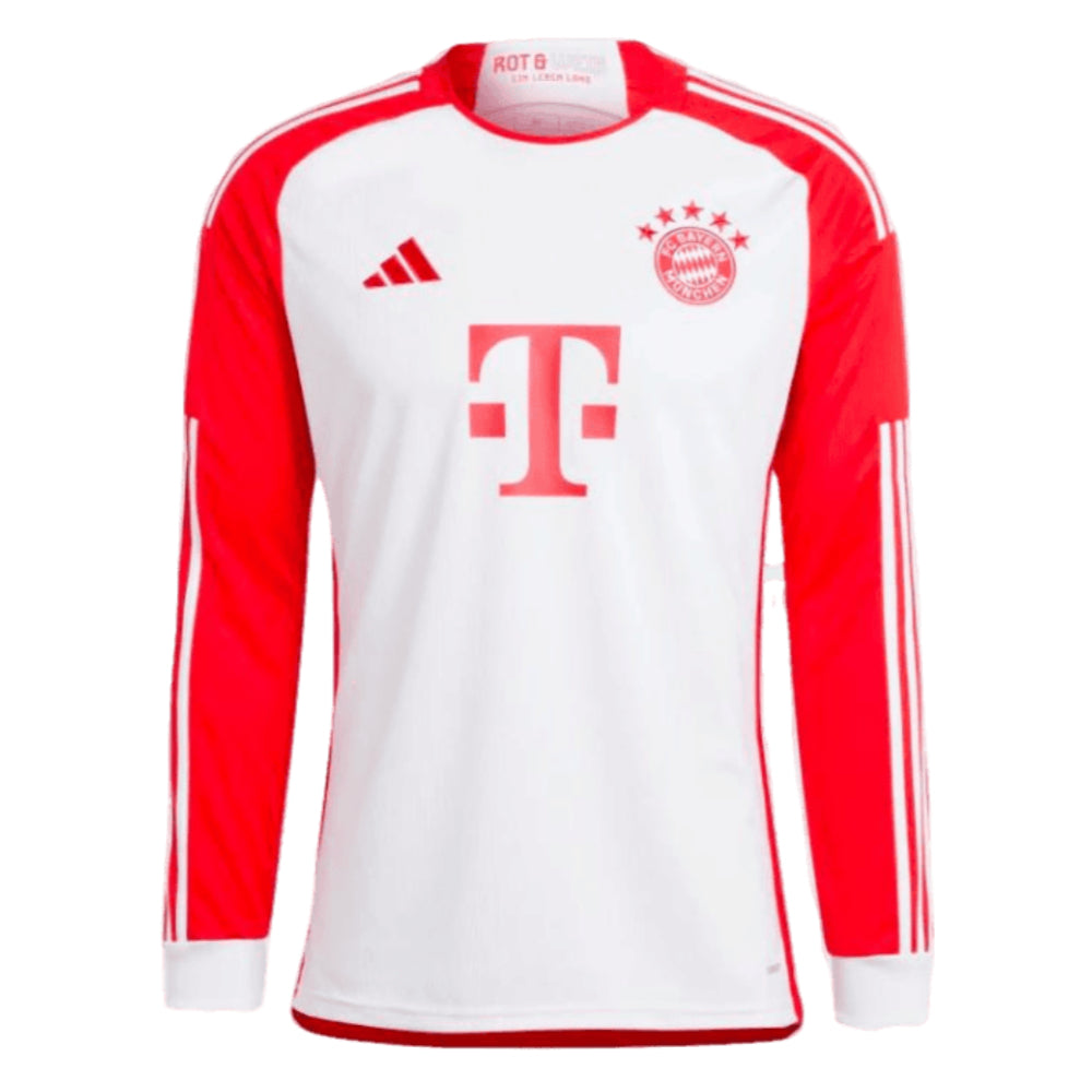 2023-2024 Bayern Munich Long Sleeve Home Shirt_0