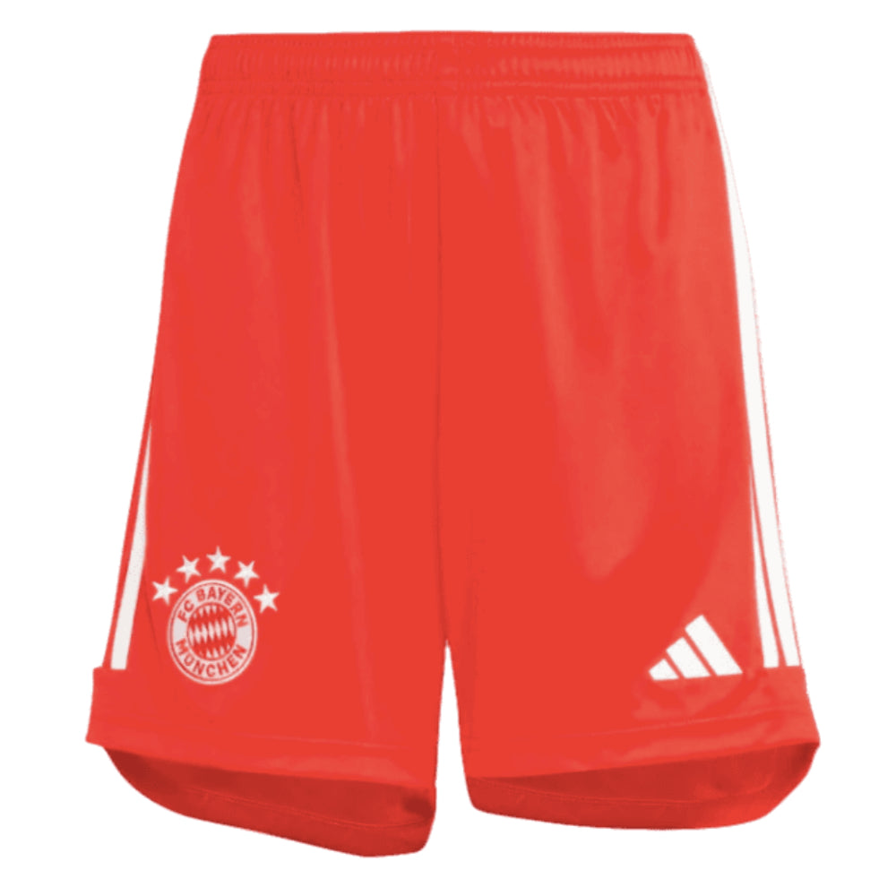 2023-2024 Bayern Munich Home Shorts (Red) - Kids_0