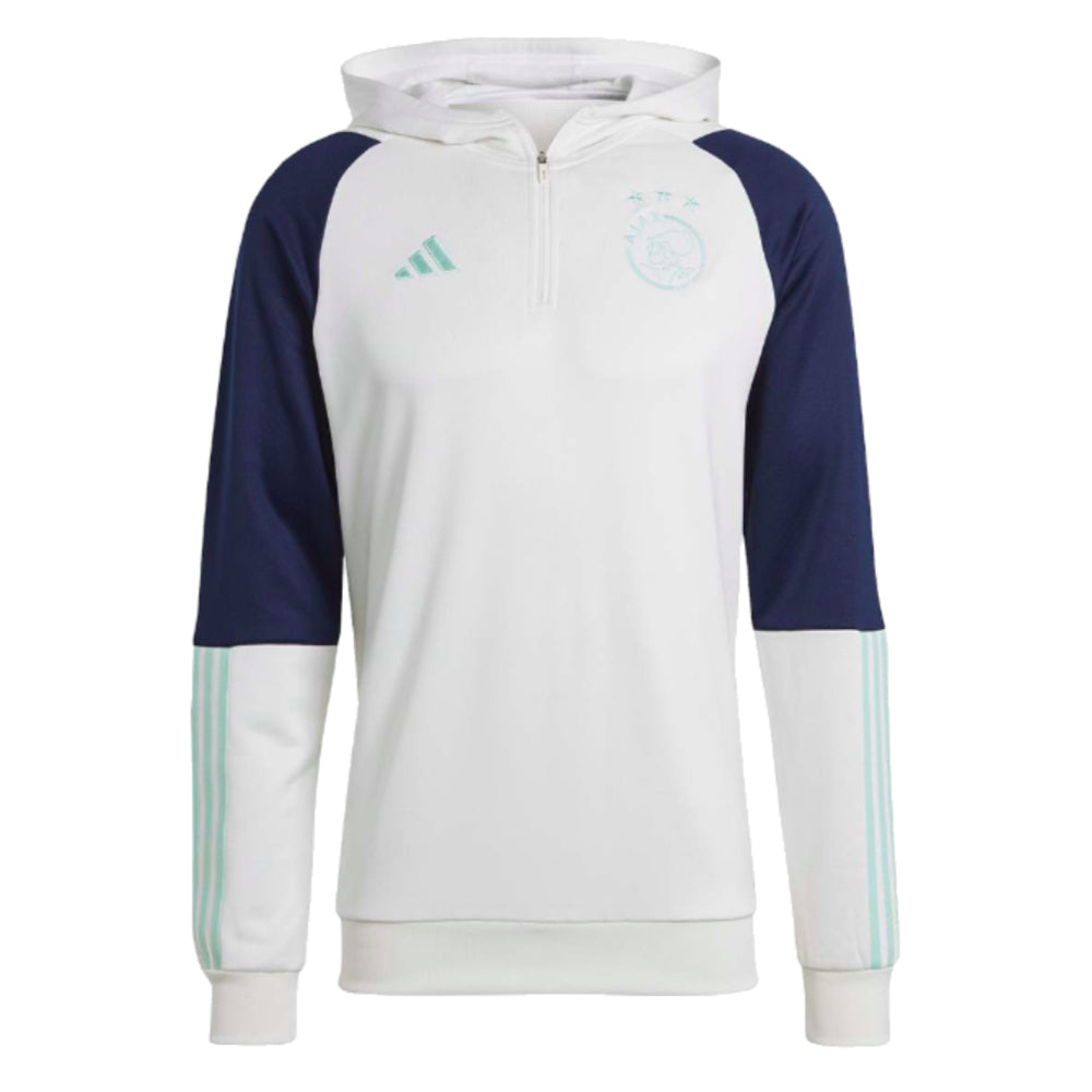 2023-2024 Ajax Hooded Track Top (White)_0