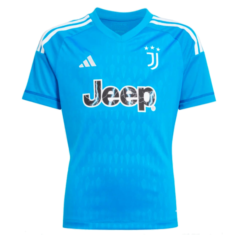 2023-2024 Juventus Home Goalkeeper Shirt (Blue) - Kids_0