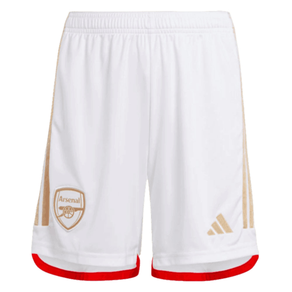 2023-2024 Arsenal Home Shorts (White) - Kids_0