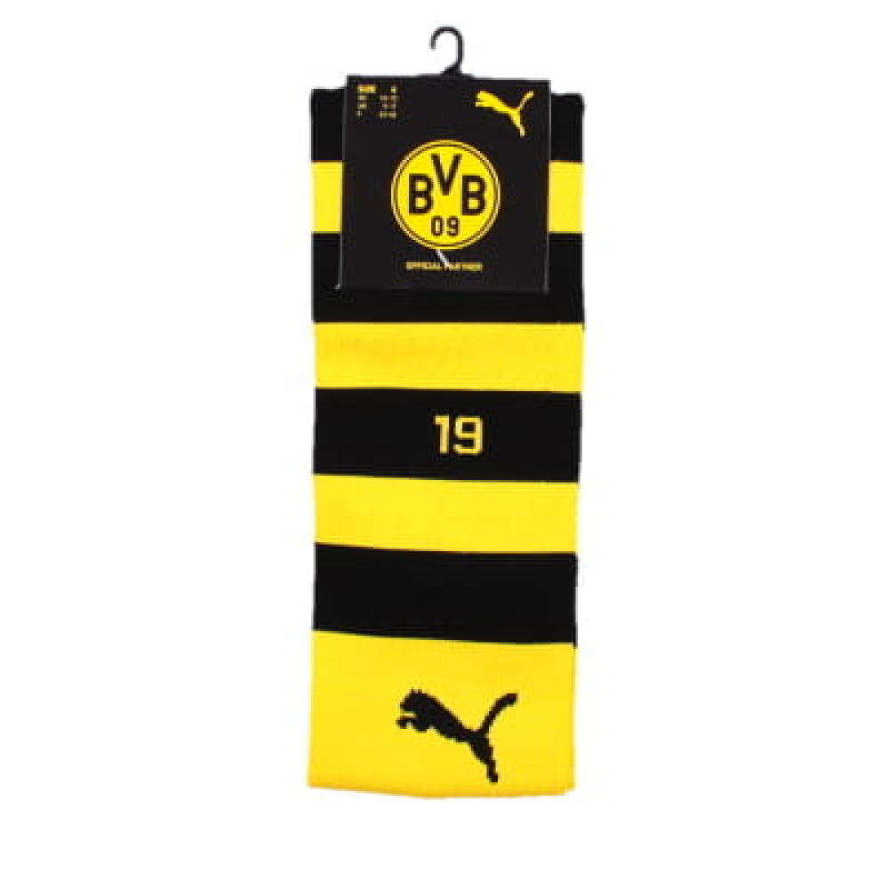 2023-2024 Borussia Dortmund Home Socks (Yellow-Black)_0