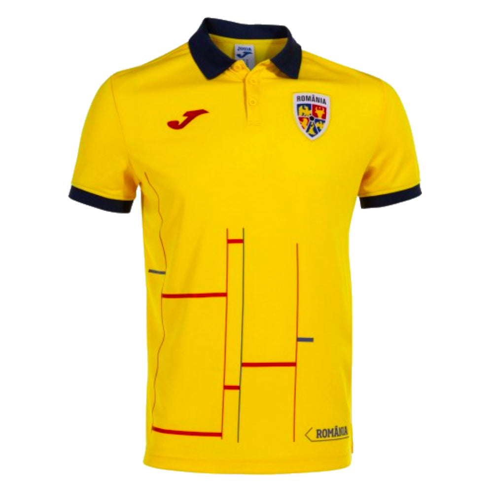 2023-2024 Romania Polo Shirt (Yellow)_0