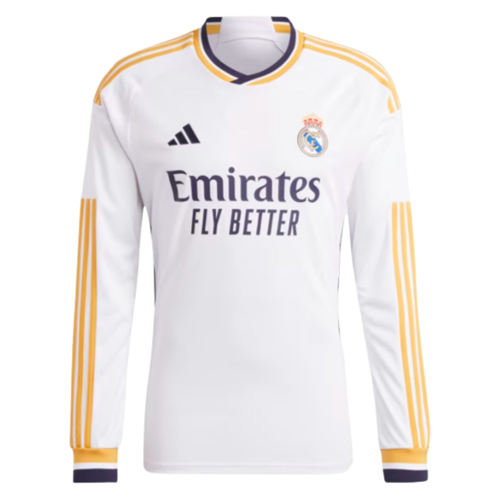 2023-2024 Real Madrid Long Sleeve Home Shirt_0