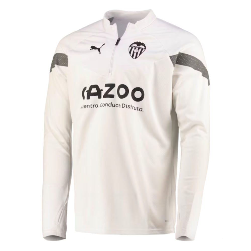 2023-2024 Valencia Half Zip Training Top (White)_0
