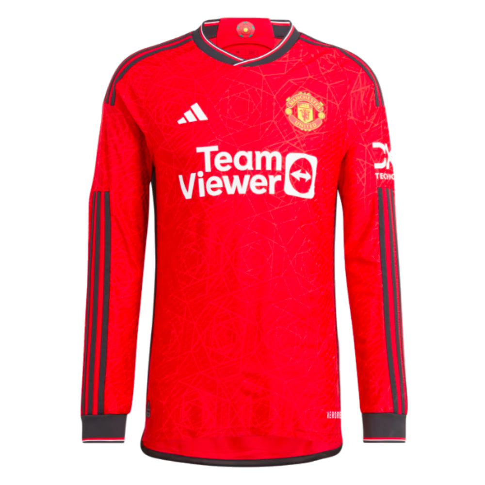 2023-2024 Man Utd Long Sleeve Home Shirt_0