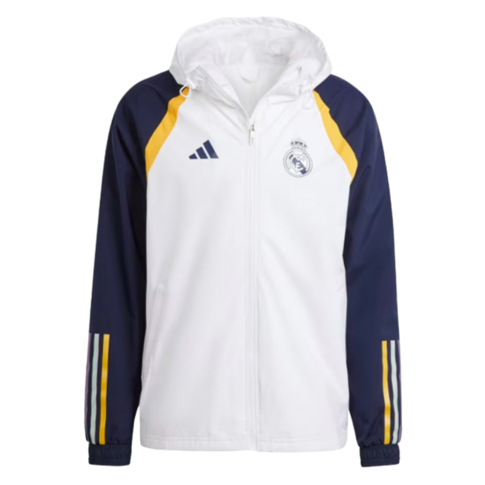 2023-2024 Real Madrid Allweather Jacket (White)_0