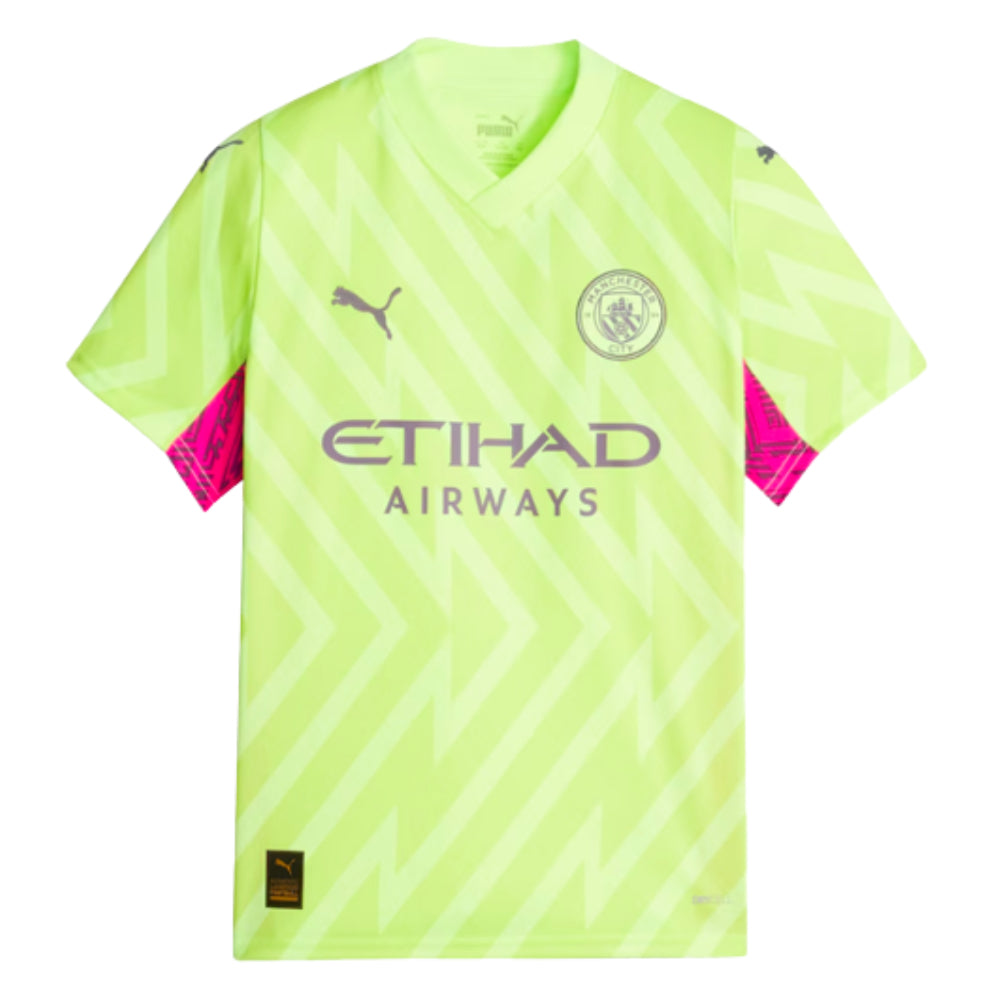 2023-2024 Man City SS Goalkeeper Shirt (Yellow)_0