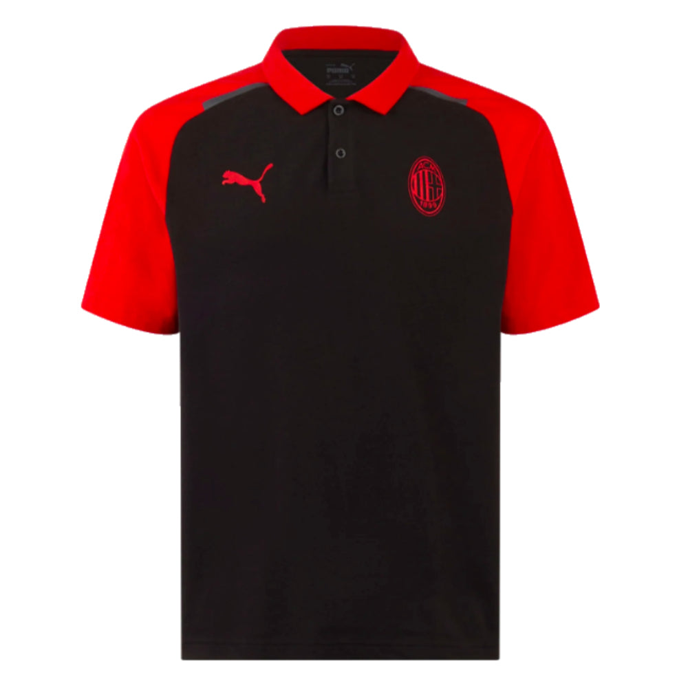 2023-2024 AC Milan Casuals Polo Shirt (Black)_0