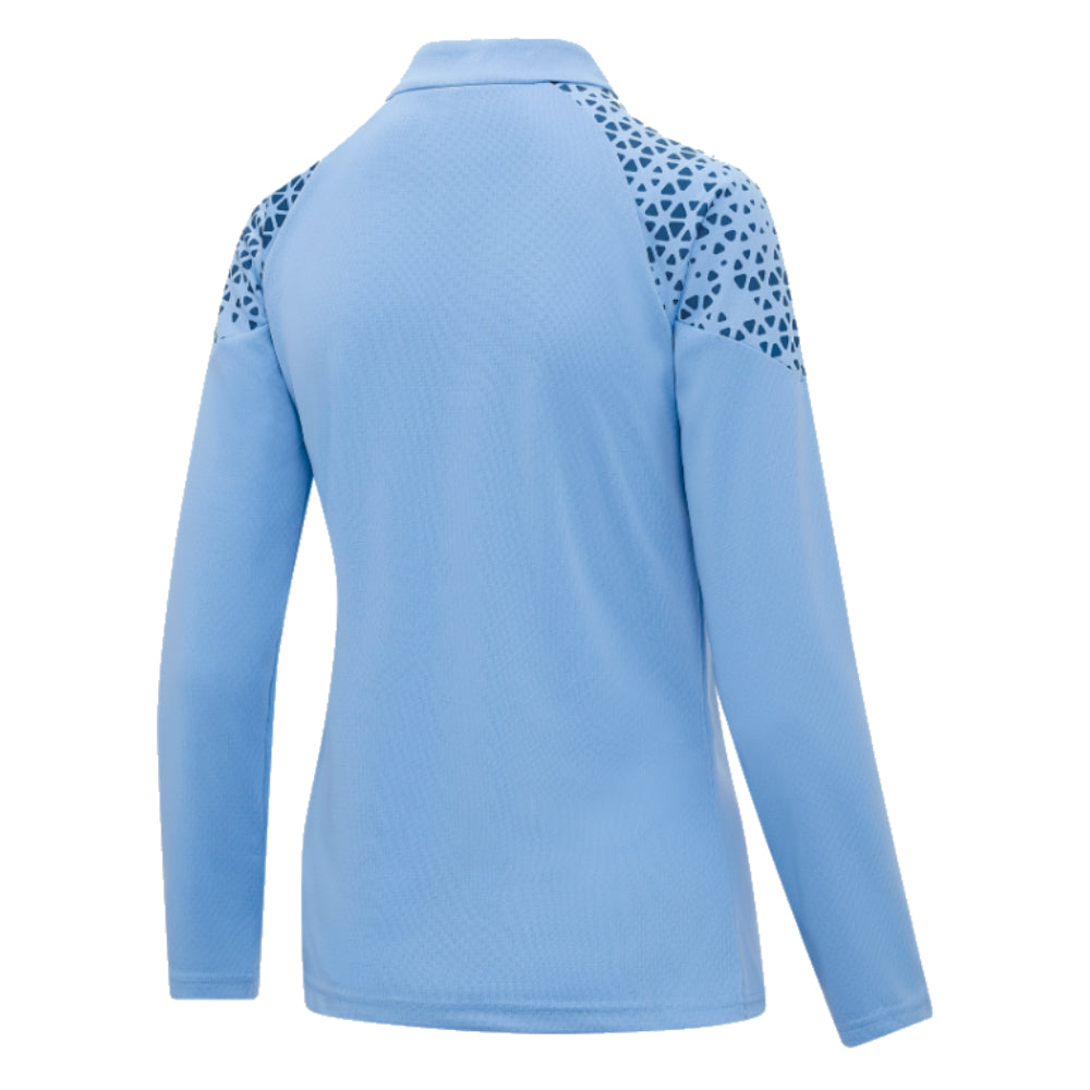 2023-2024 Man City Training Half Zip Top (Light Blue) - Ladies_1