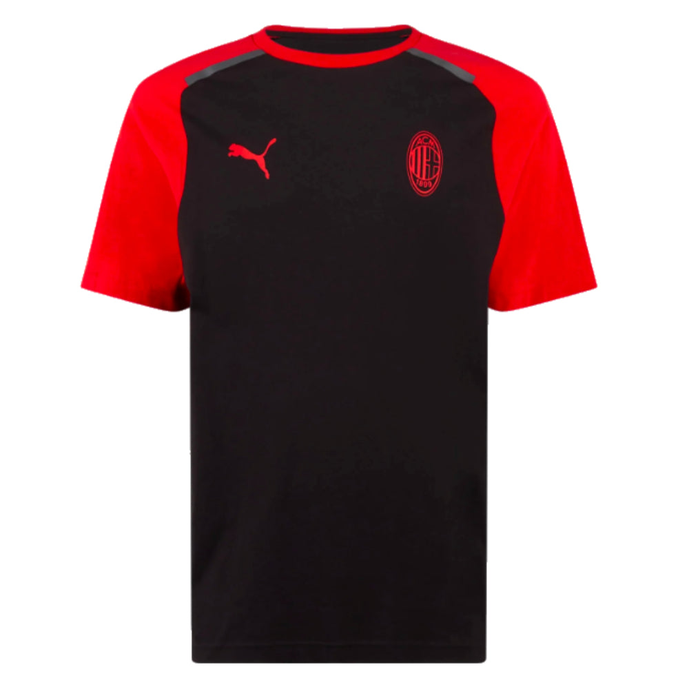 2023-2024 AC Milan Casuals Tee (Black)_0