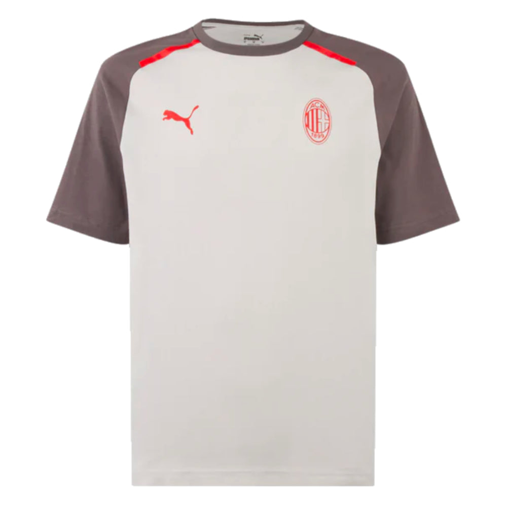 2023-2024 AC Milan Casuals Tee (Light Grey)_0