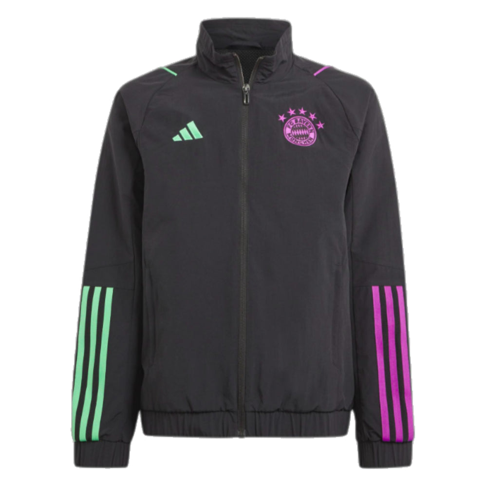 2023-2024 Bayern Munich Presentation Jacket (Black) - Kids_0