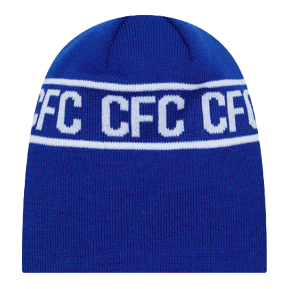 2023-2024 Chelsea Letter Bobble Knit Beanie Hat (Blue)_1