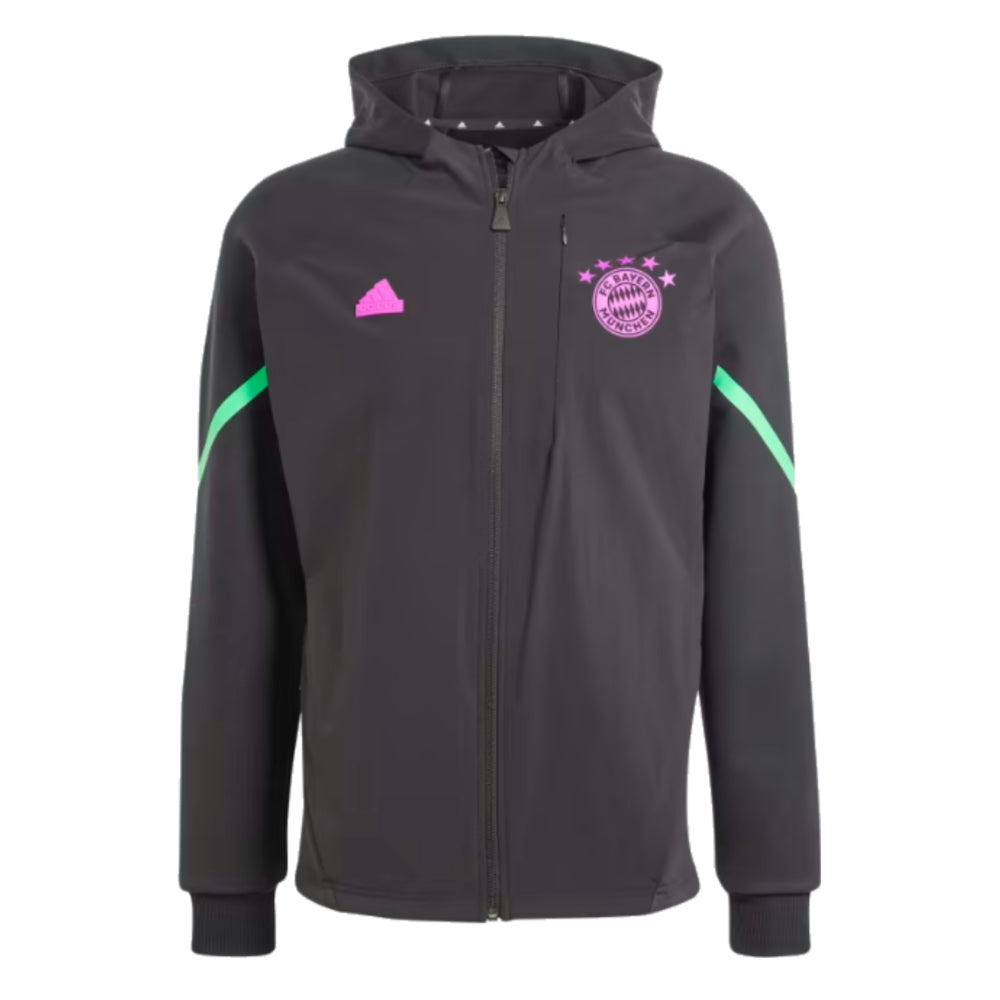 2023-2024 Bayern Munich D4GMD Full Zip Hoody (Black)_0