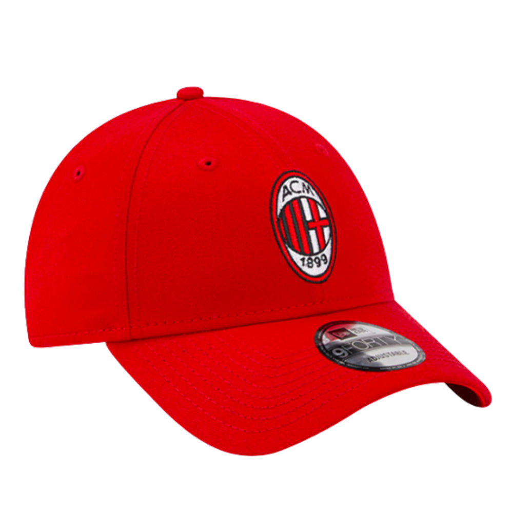 2023-2024 AC Milan Core 9Forty Adjustable Cap (Red)_3