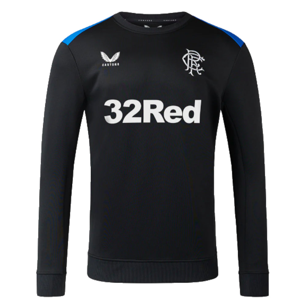 2023-2024 Rangers Players Matchday Sweatshirt (Black)_0