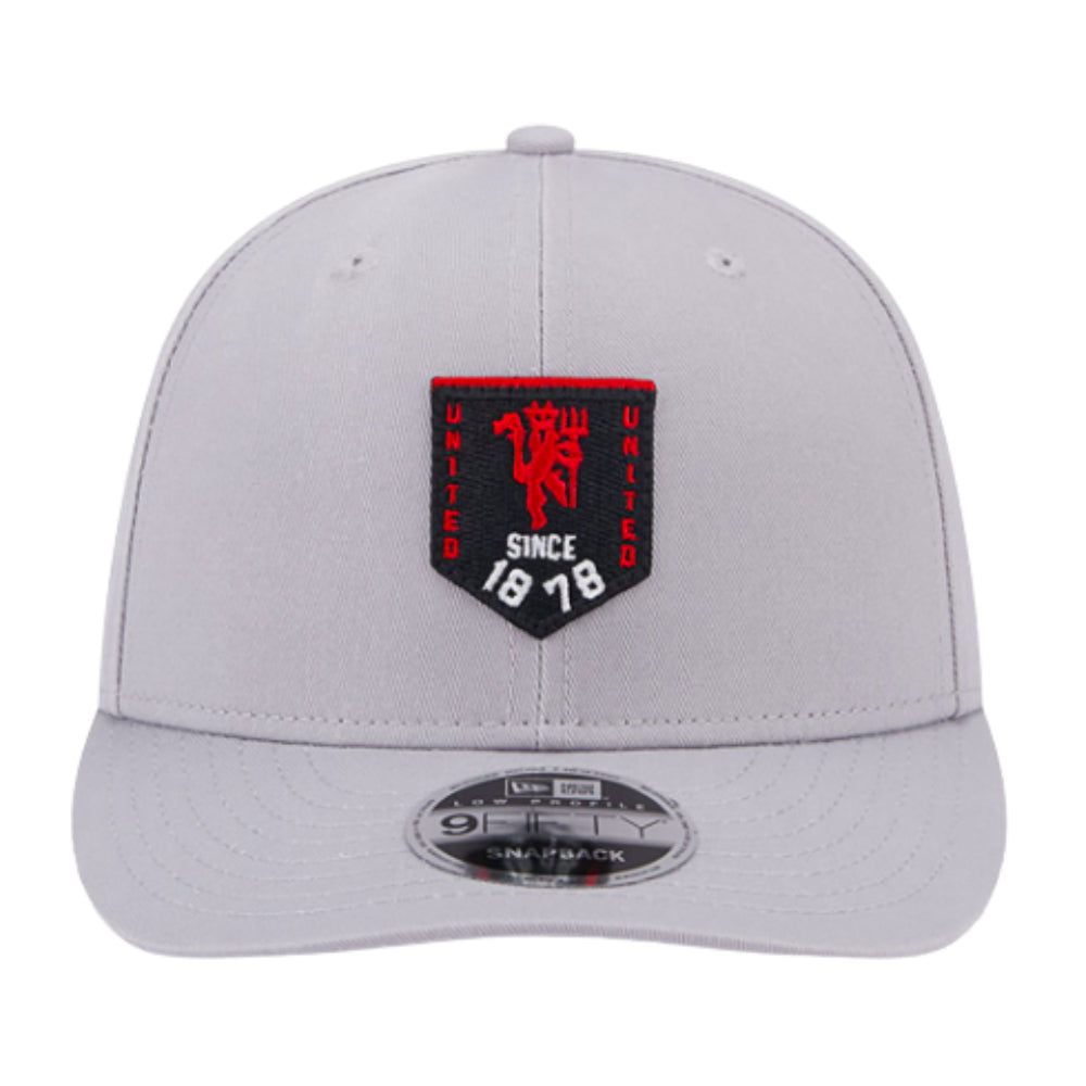 Manchester United Pennant Grey 9FIFTY Snapback Cap_0