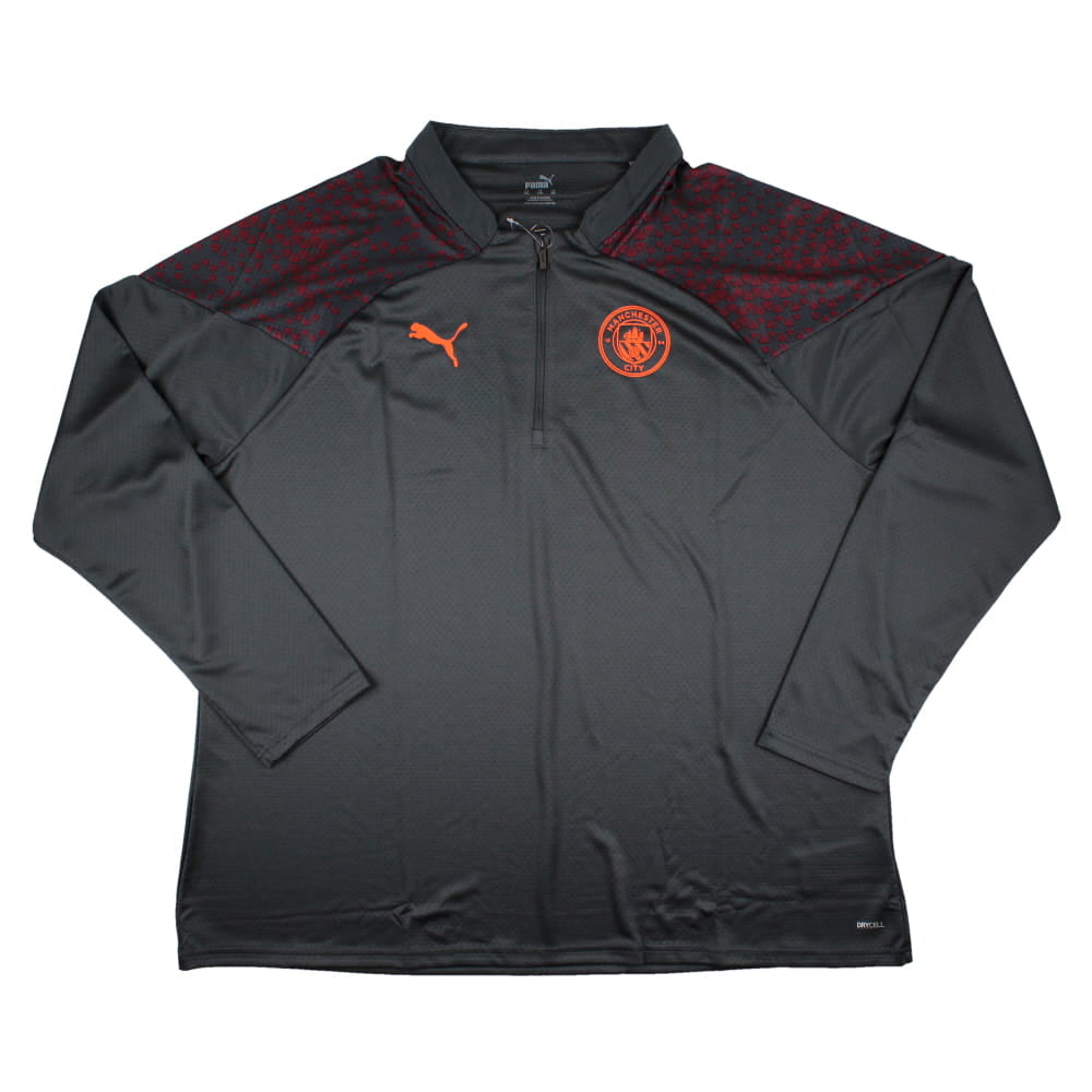 2023-2024 Man City Training Half Zip Top (Strong Grey)_0