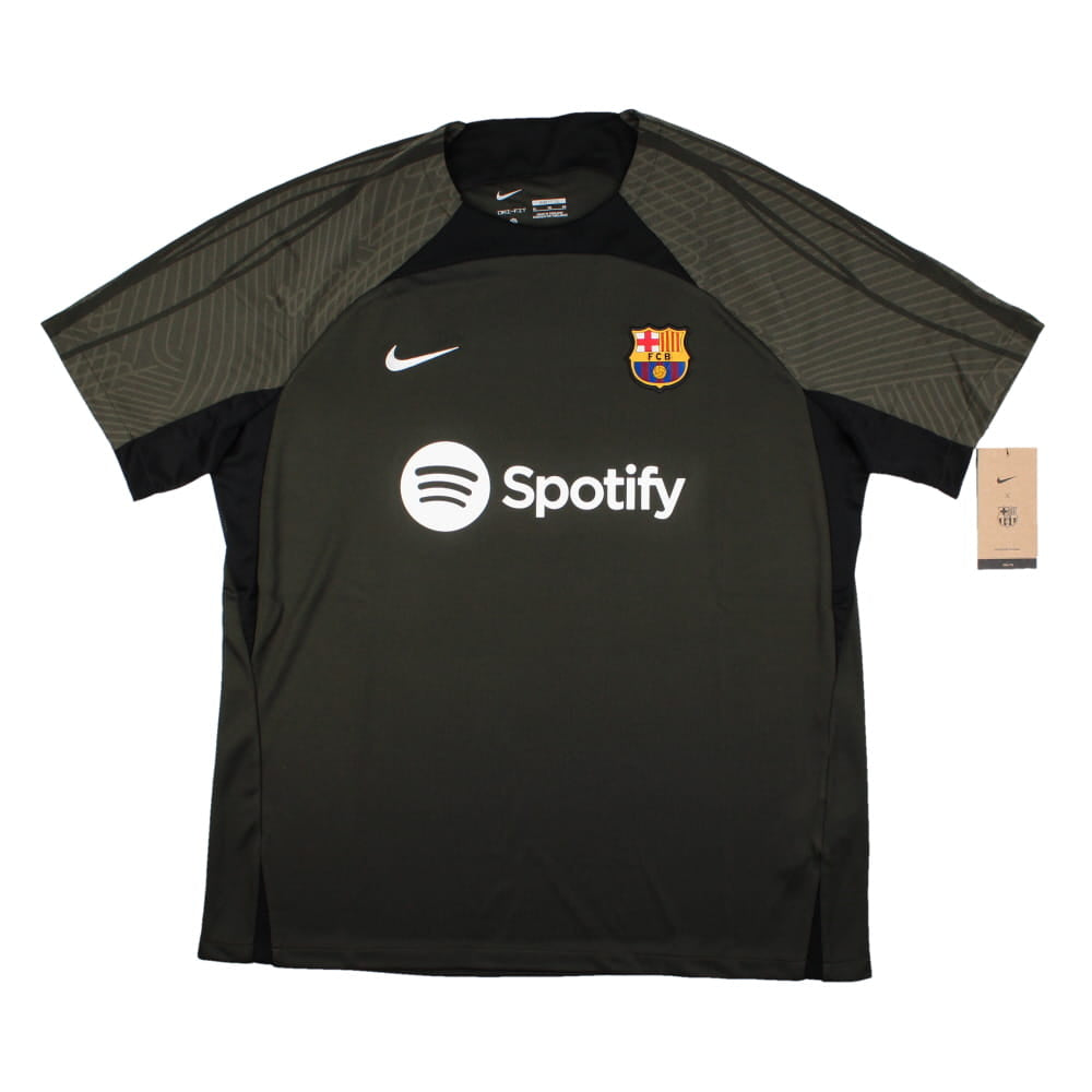 2023-2024 Barcelona Strike Dri-Fit Training Shirt (Sequoia)_0