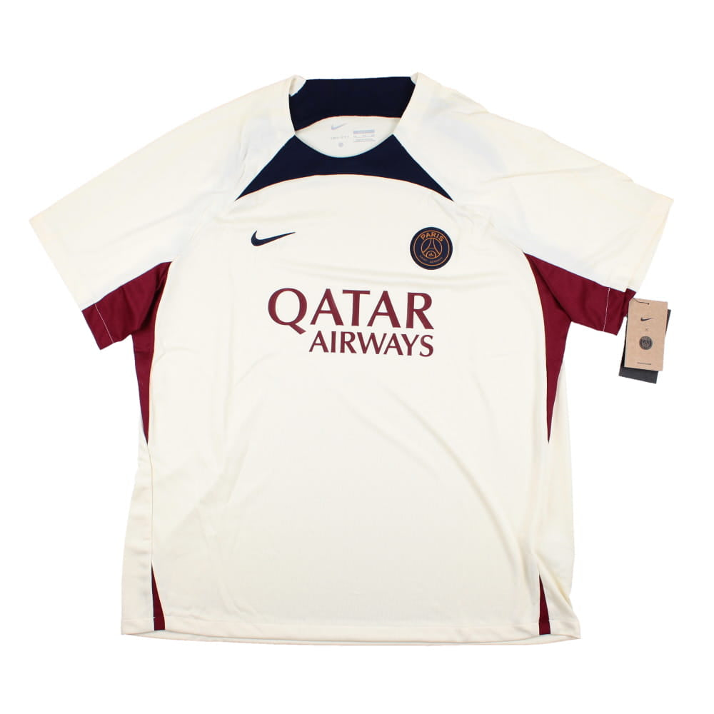 2023-2024 PSG Strike Dri-Fit Training Shirt (Cream)_0
