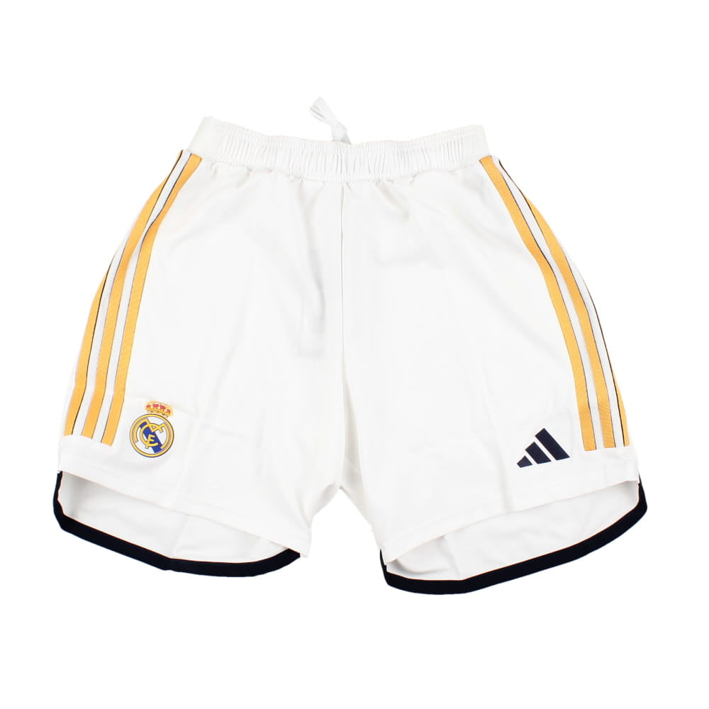2023-2024 Real Madrid Authentic Home Shorts (White)_0