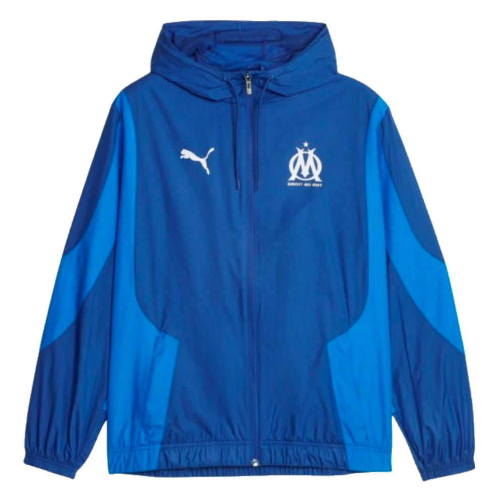 2023-2024 Marseille Pre-Match Anthem Jacket (Blue)_0