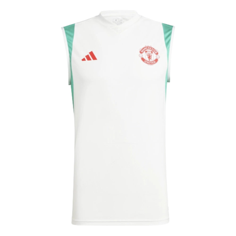 2023-2024 Man Utd Sleeveless Jersey (White)_0