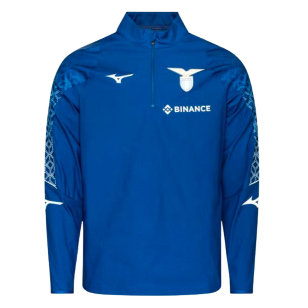 2023-2024 Lazio Pre-Match Half Zip Midlayer (Royal)_0