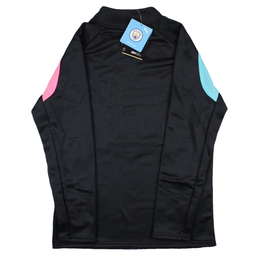 2023-2024 Man City Pre-Match LS Sweat Top (Dark Navy) - Kids_1