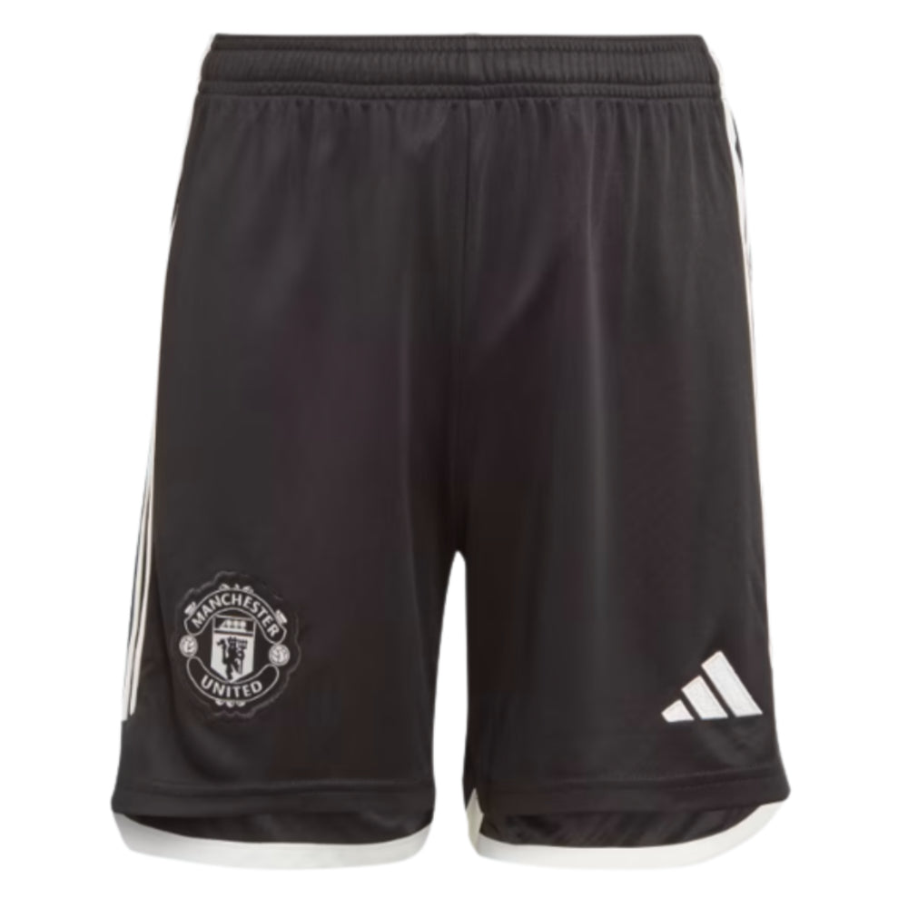 2023-2024 Man Utd Away Shorts (Black) - Kids_0