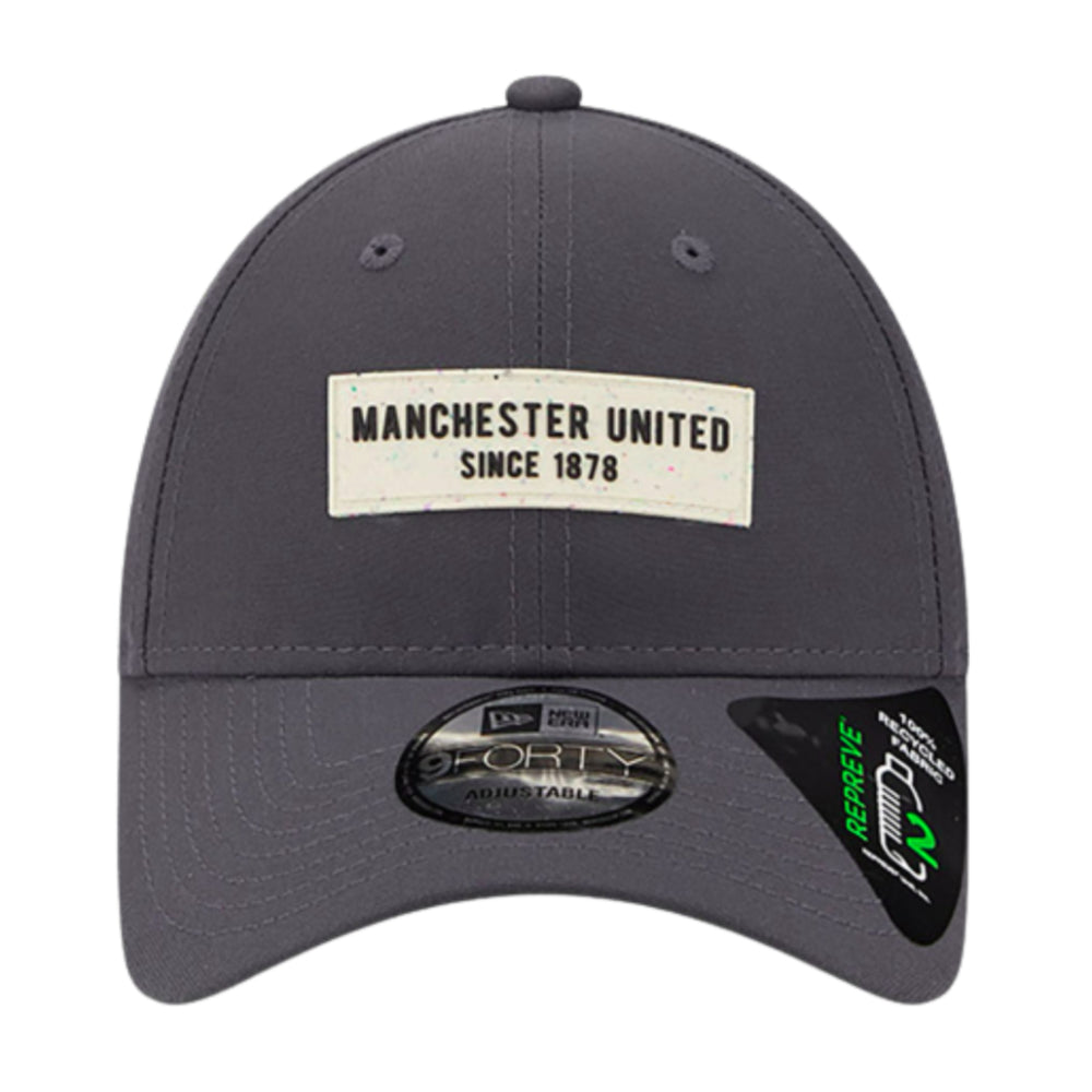 2023-2024 Manchester United Repreve 9FORTY Cap (Grey)_0