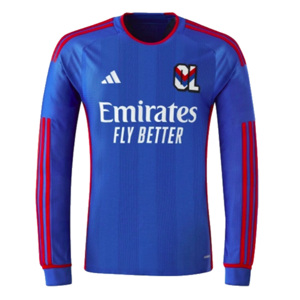 2023-2024 Olympique Lyon Long Sleeve Away Shirt_0