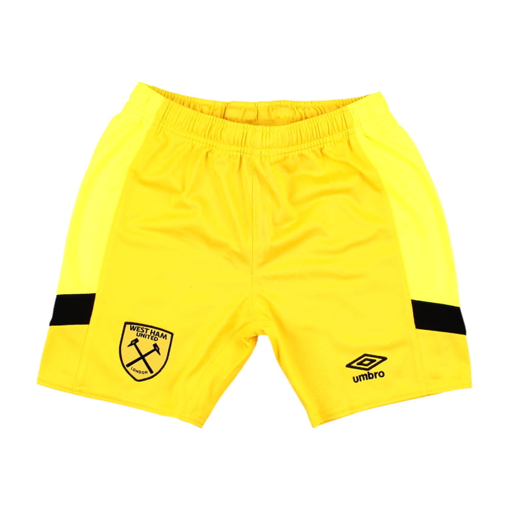2023-2024 West Ham Goalkeeper Change Shorts (Yellow) - Kids_0