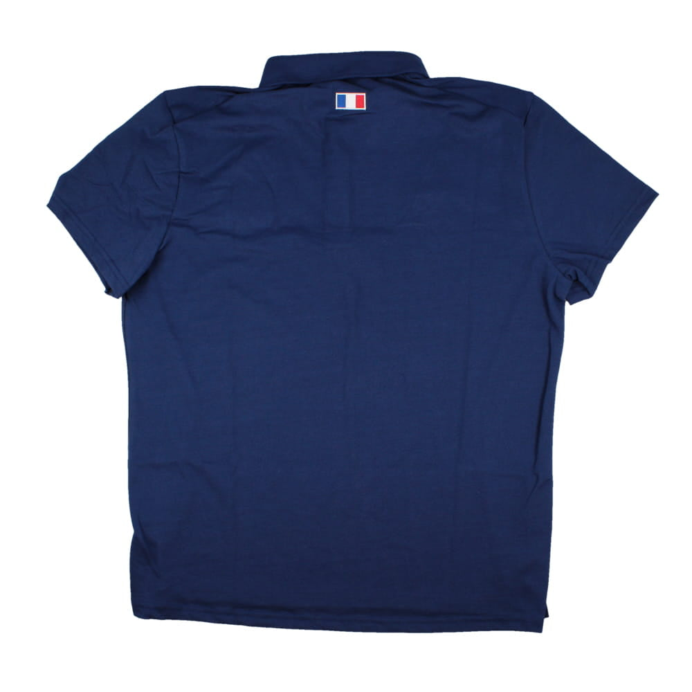 2023-2024 France Rugby Presentation Polo Shirt (Blue)_1