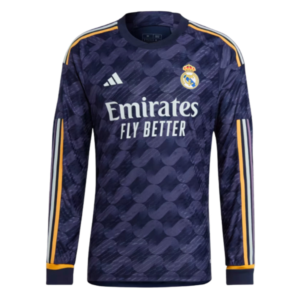 2023-2024 Real Madrid Authentic Long Sleeve Away Shirt_0