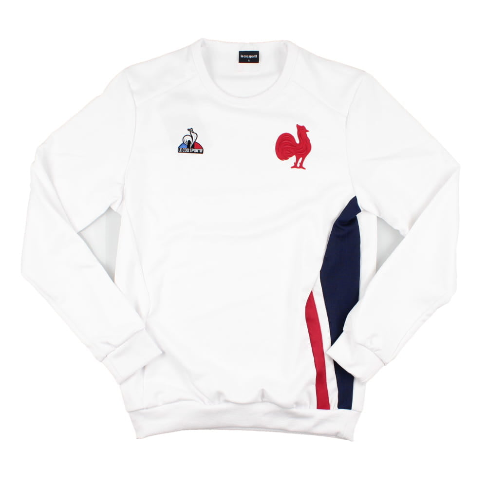 2023-2024 France Rugby Presentation Crew Sweat (White)_0
