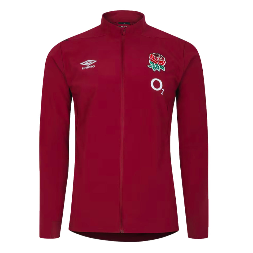 2023-2024 England Rugby Presentation Jacket (Tibetan Red)_0