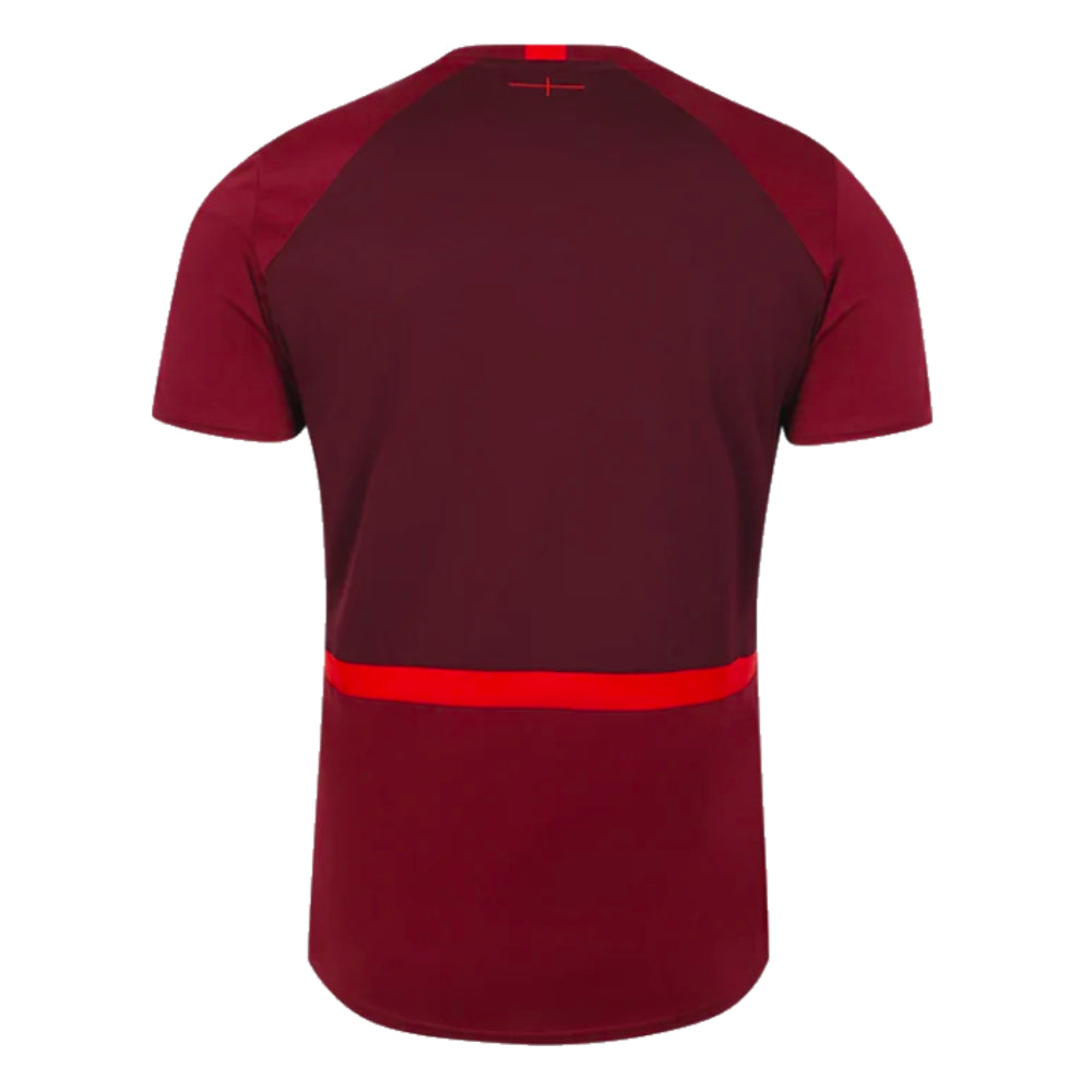 2023-2024 England Rugby Gym Tee (Tibetan Red)_1