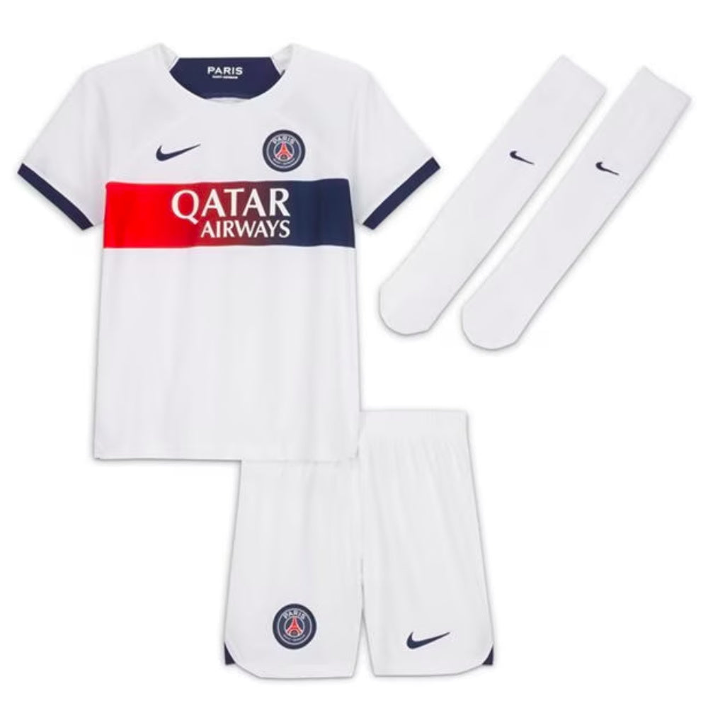 2023-2024 PSG Away Little Boys Mini Kit_0