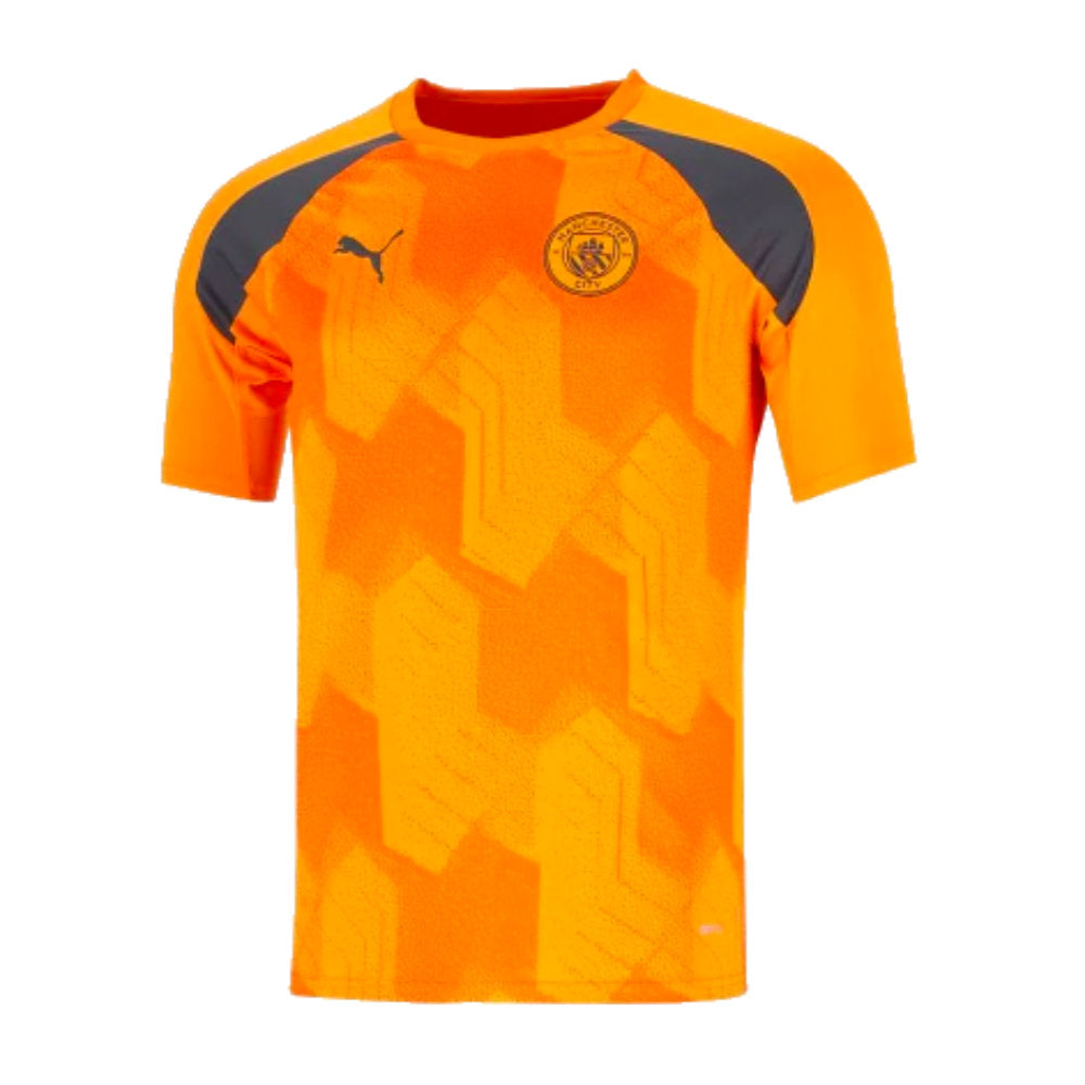 2023-2024 Man City Pre-Match Jersey (Orange)_0